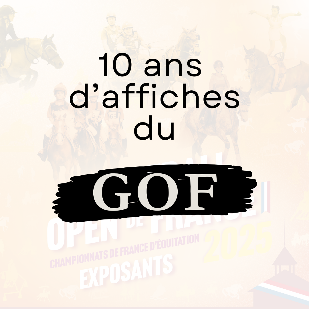 10 ans d'affiche du Generali open de France à Lamotte-beuvron durant les championnats de France d'équitation