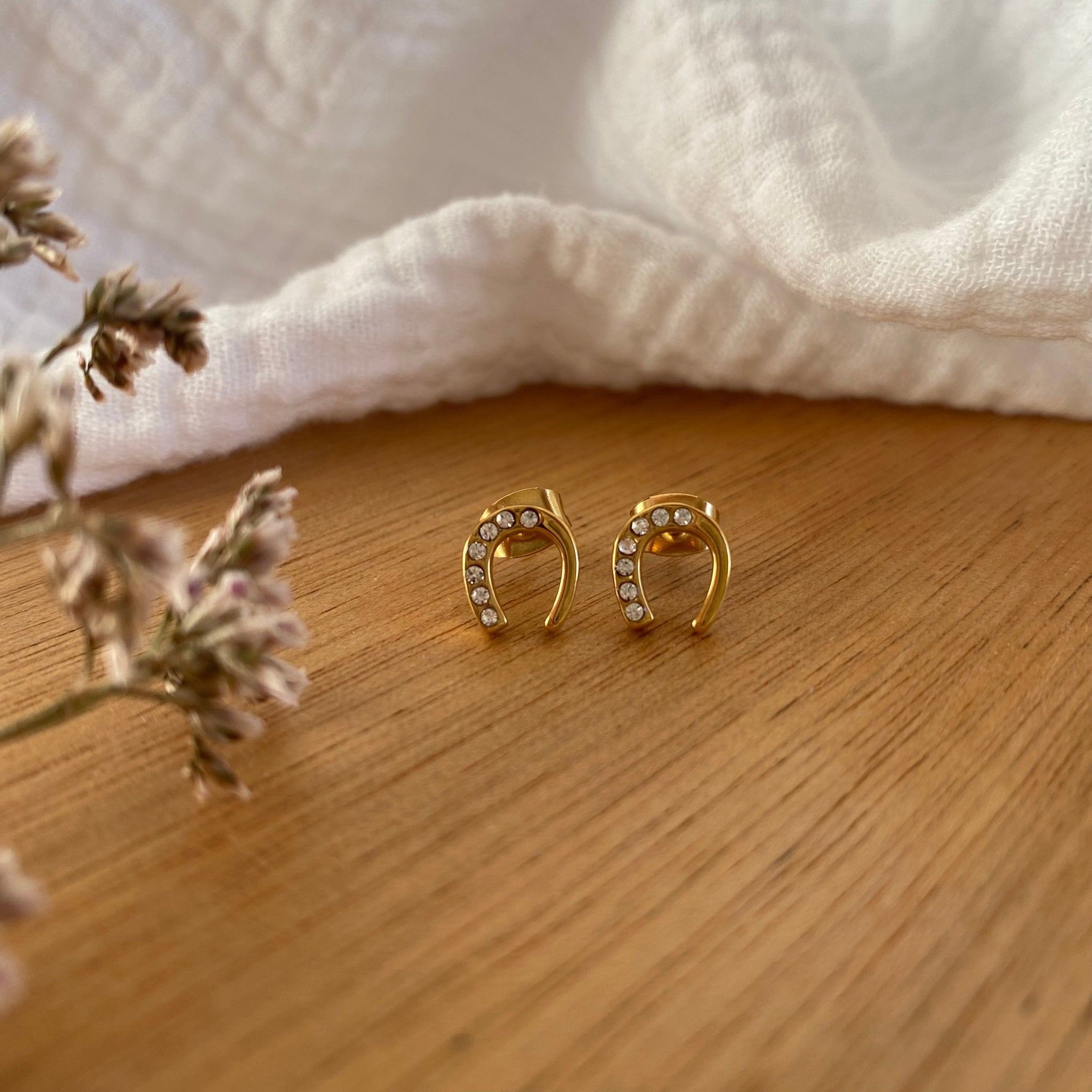 Boucles d'oreilles Emy dorée