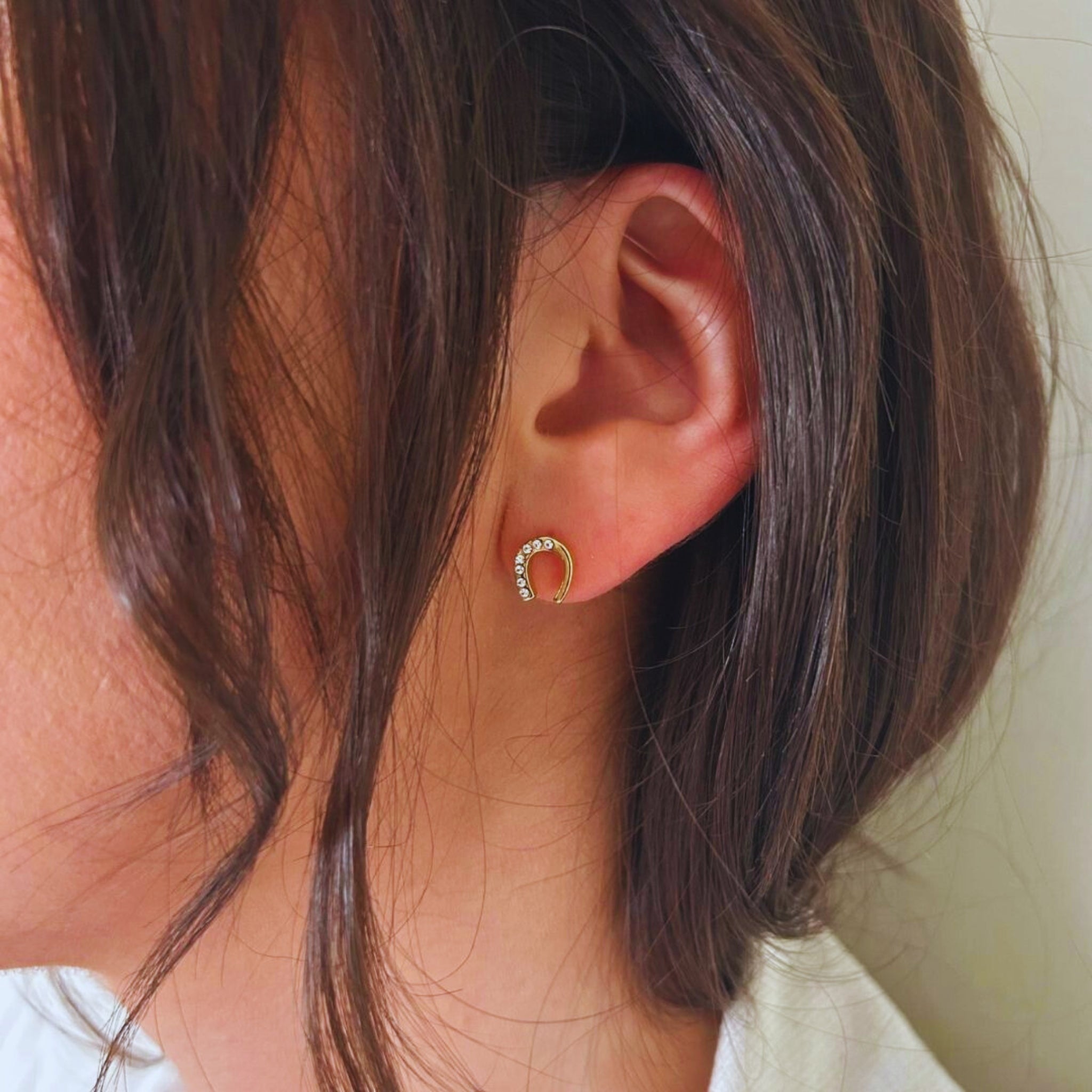 Boucles d'oreilles Emy dorée