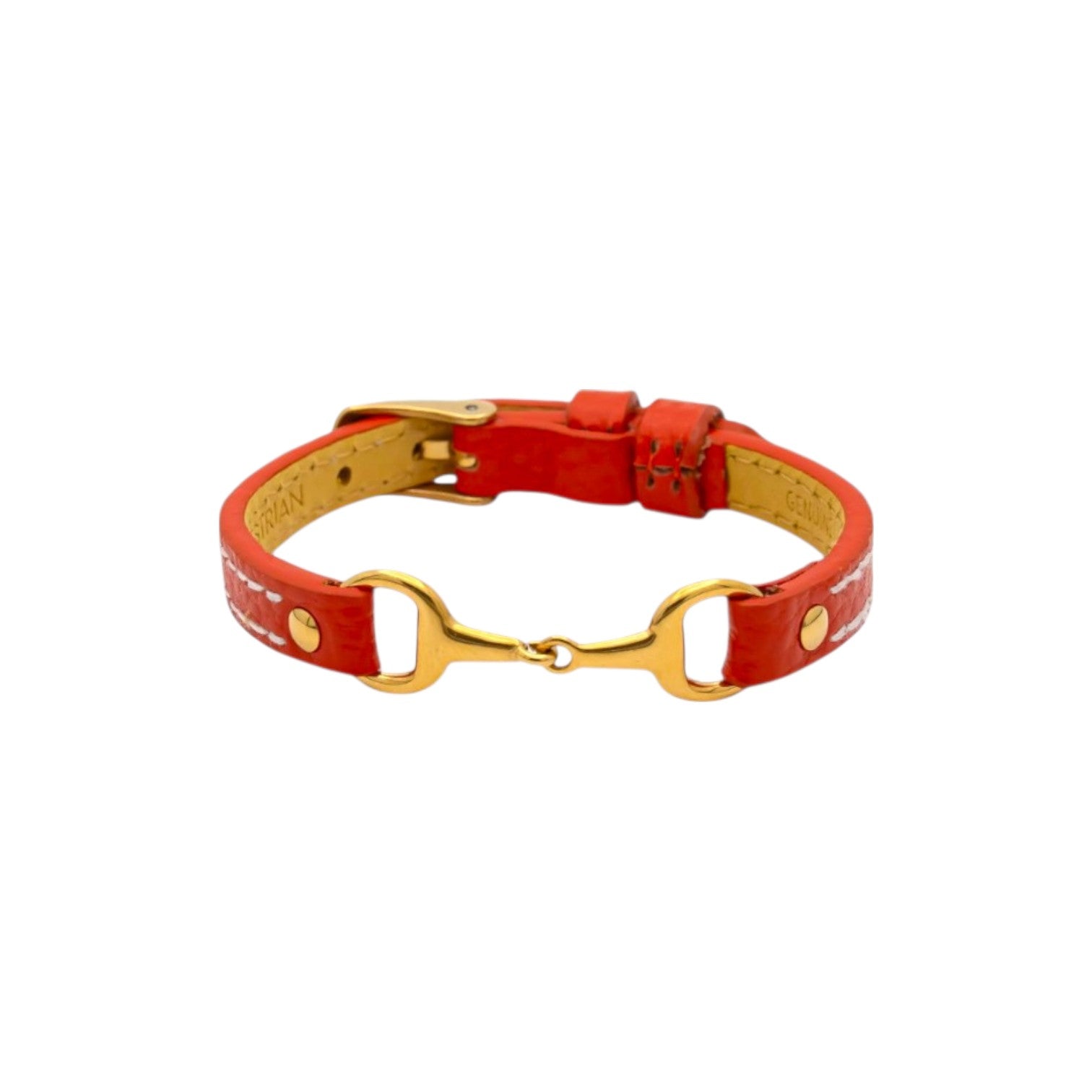 bracelet fano cuir rouge