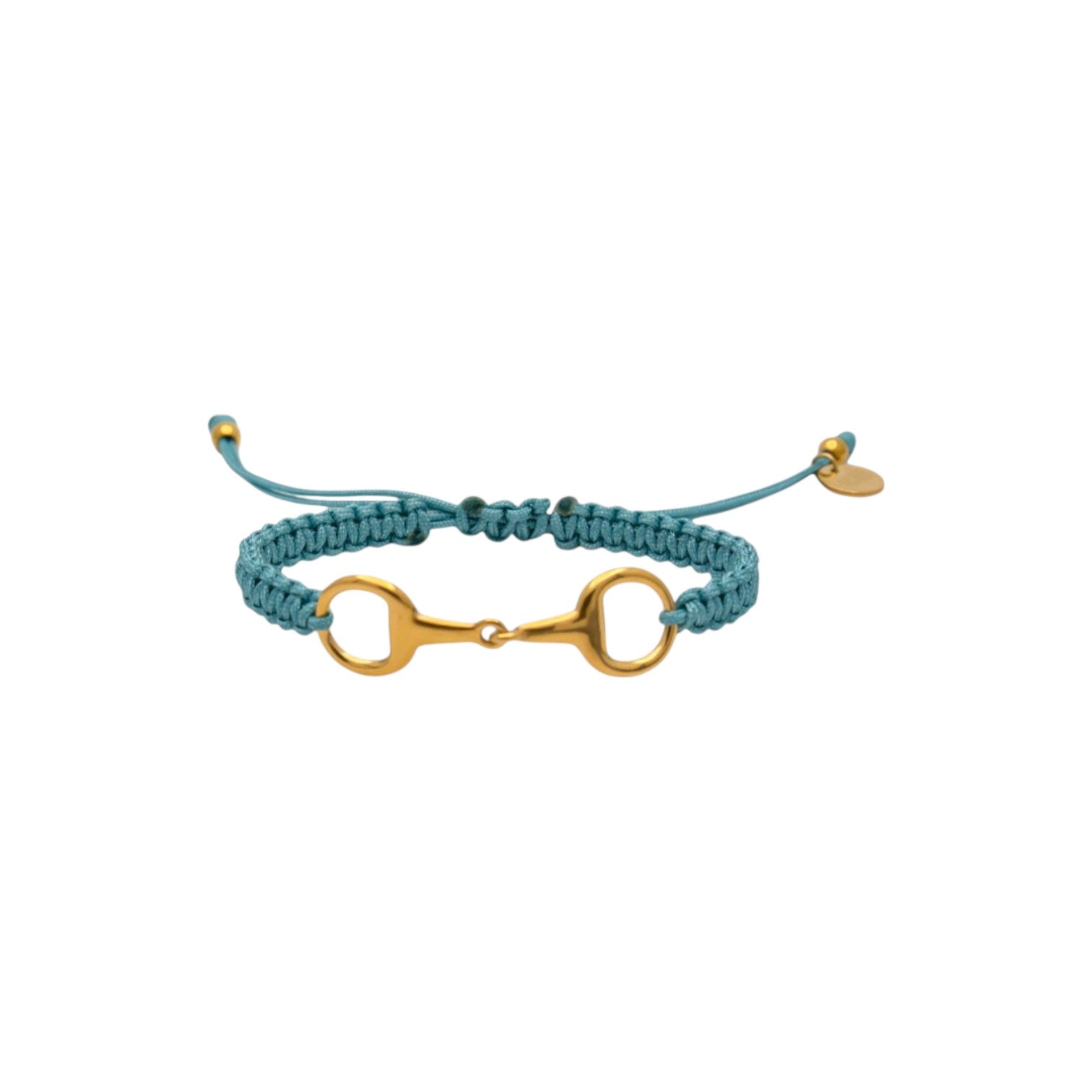 Takamaka - Bracciale in acciaio con morsetto e strass dorati