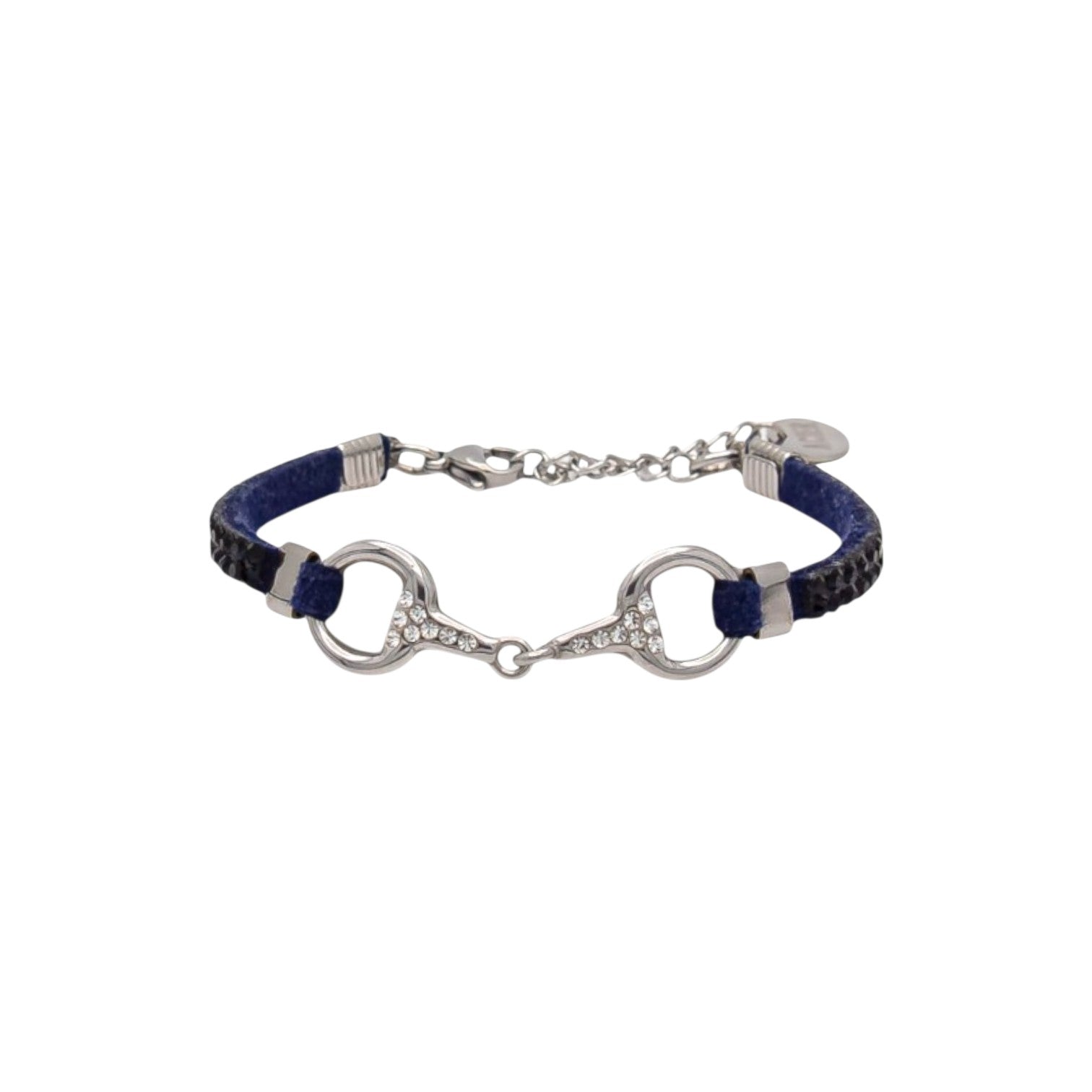 Bracelet Lilo strass bleu marine acier