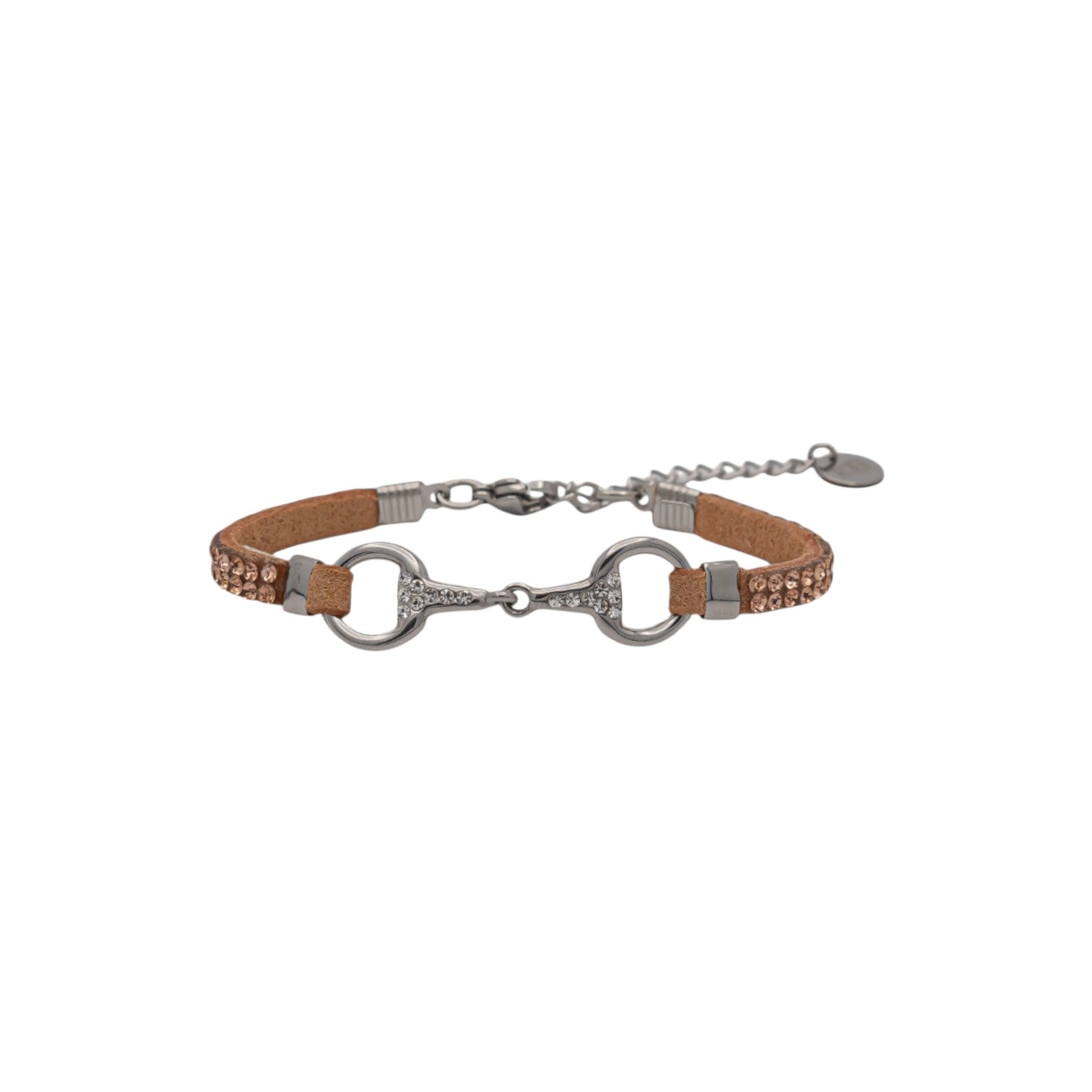 Bracelet Lilo strass camel acier inox