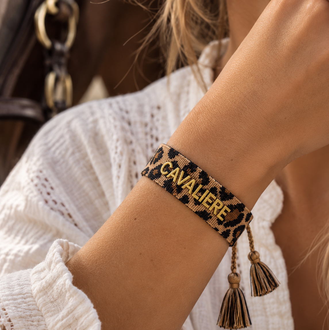Bracelet Cavalière Edition Léopard