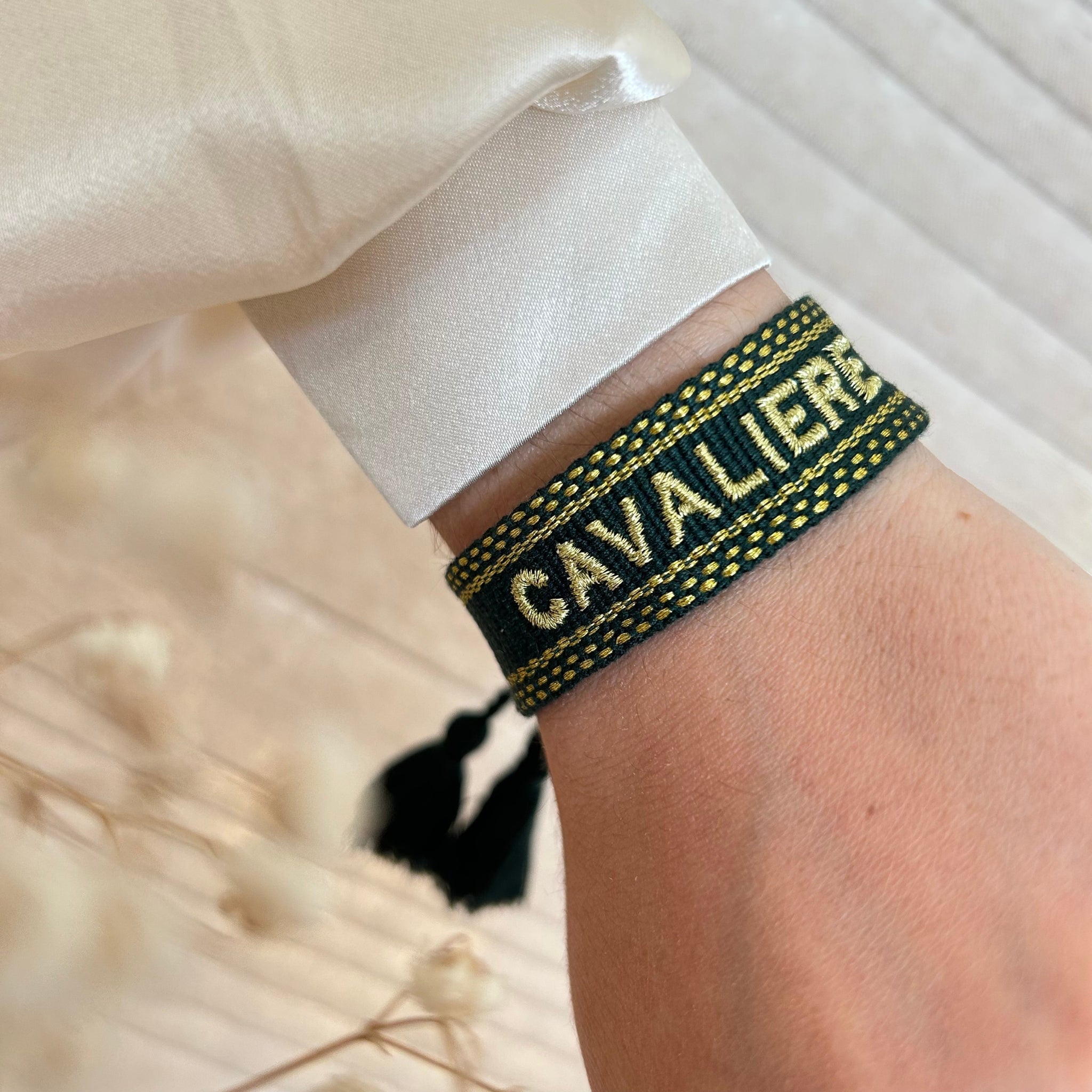 Bracelet Cavalière vert sapin