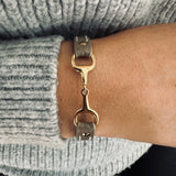 Fano sans strass - Bracelet en cuir simple tour
