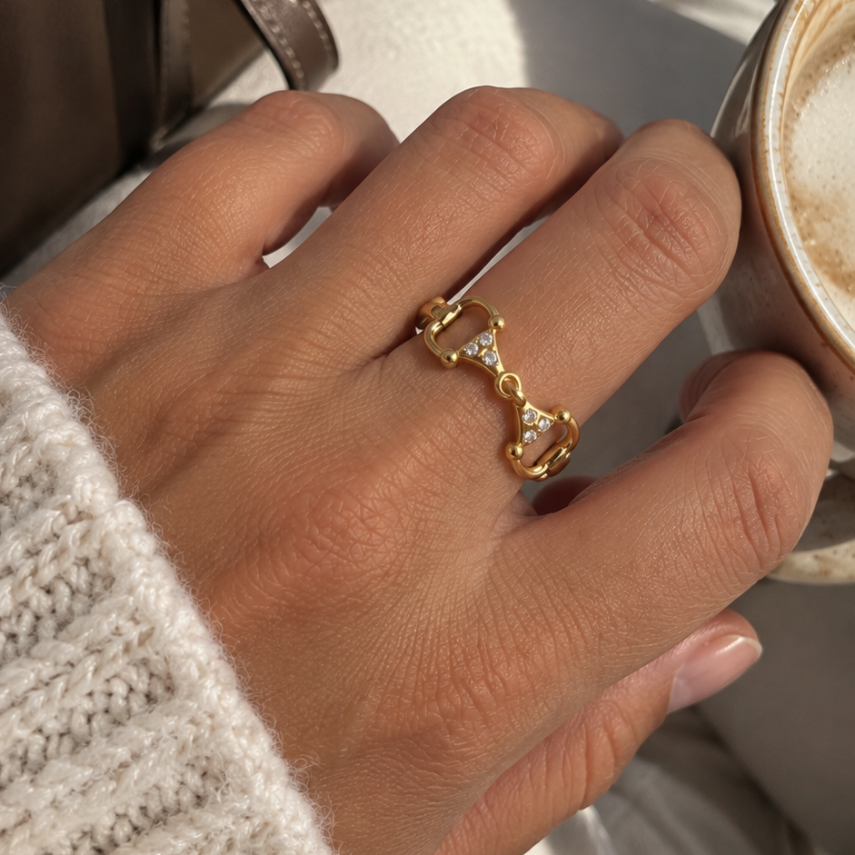 Maya - Stainless steel bit ring