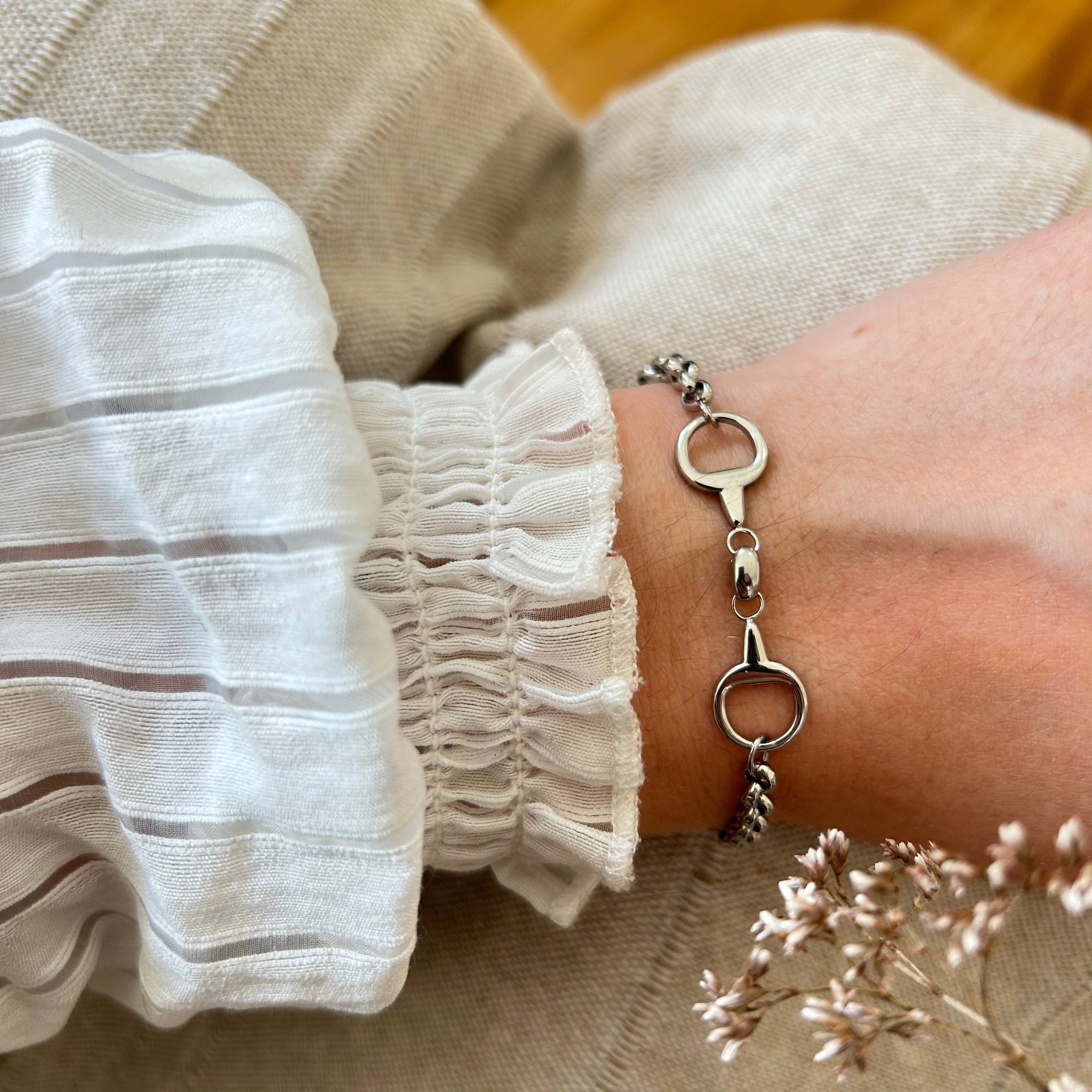 Bracelet Twice argenté