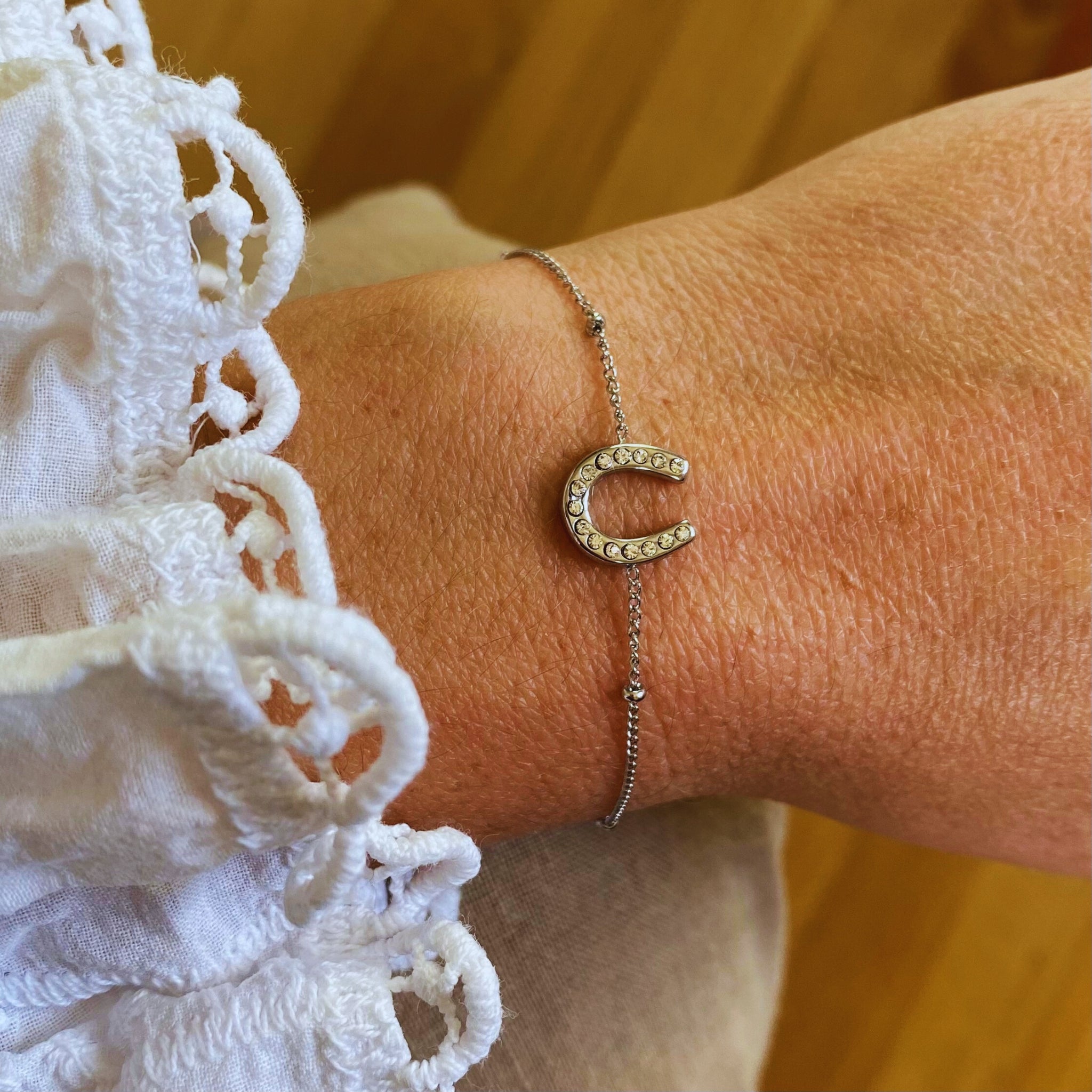 bracelet fiera strass argent