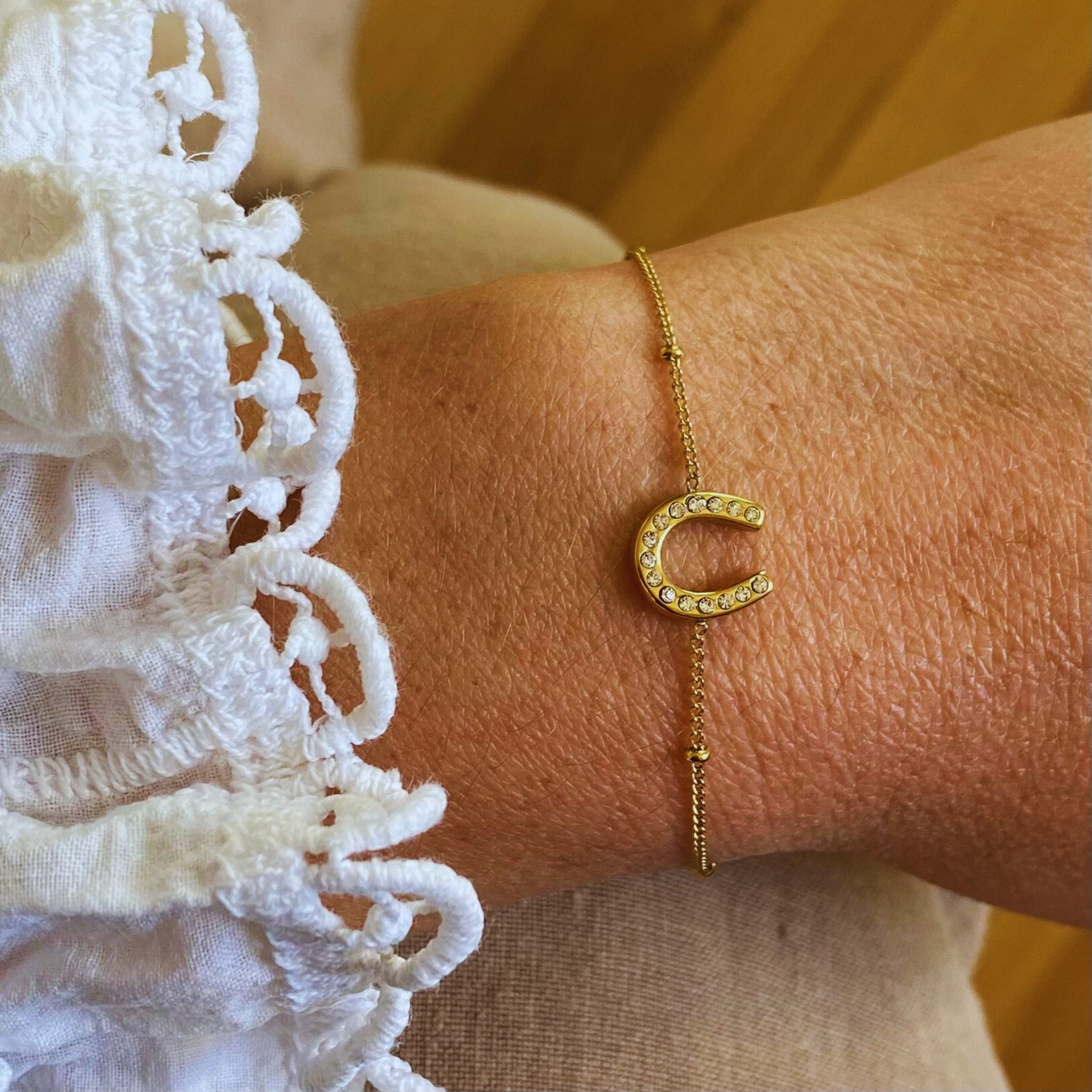 bracelet fiera strass doré