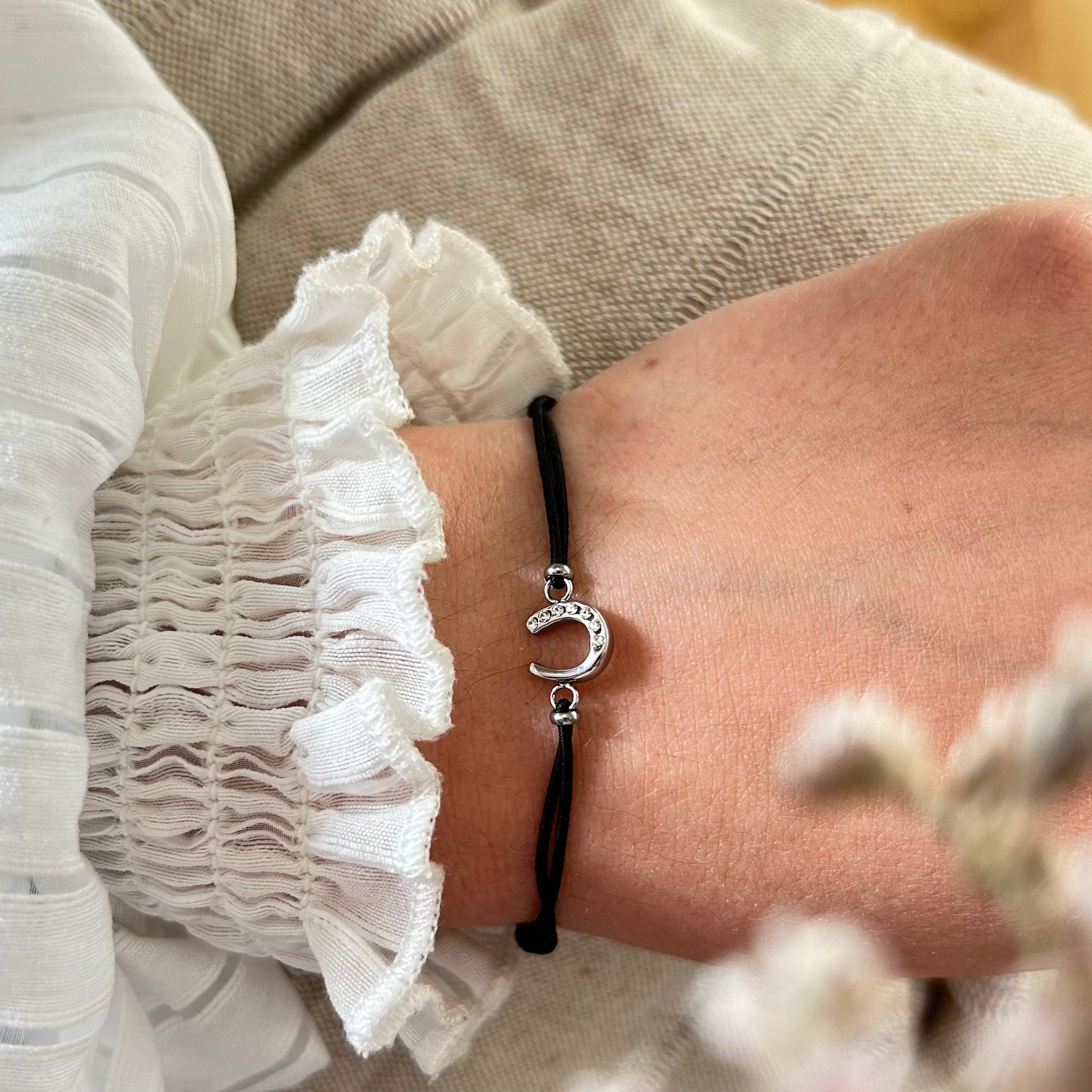 Bracelet Lola argenté noir