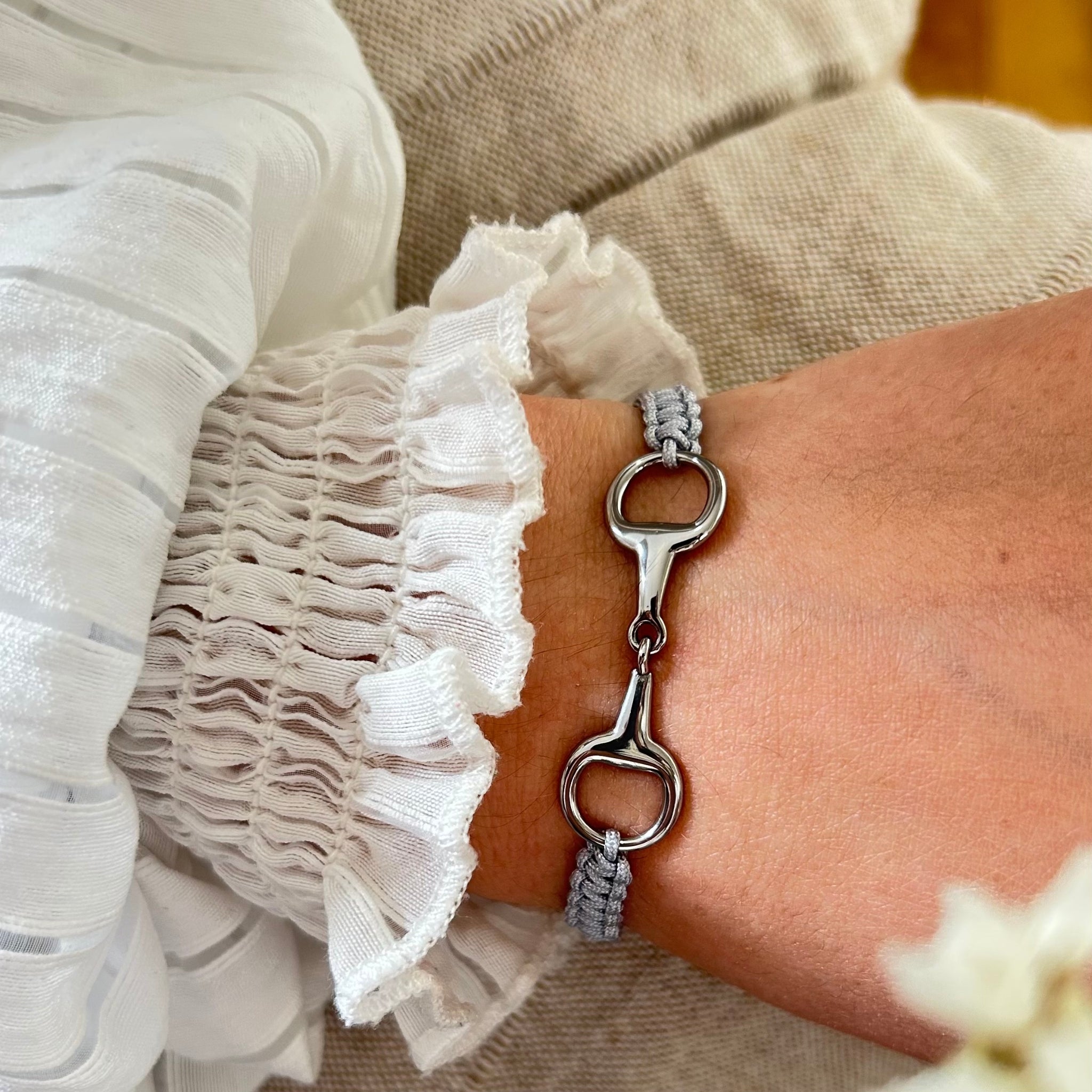 Bracelet Taka argenté gris