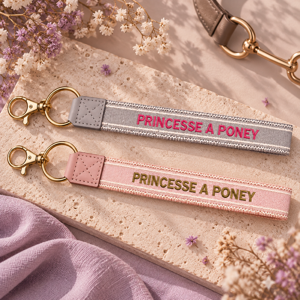 Porte-clés Princesse à poney