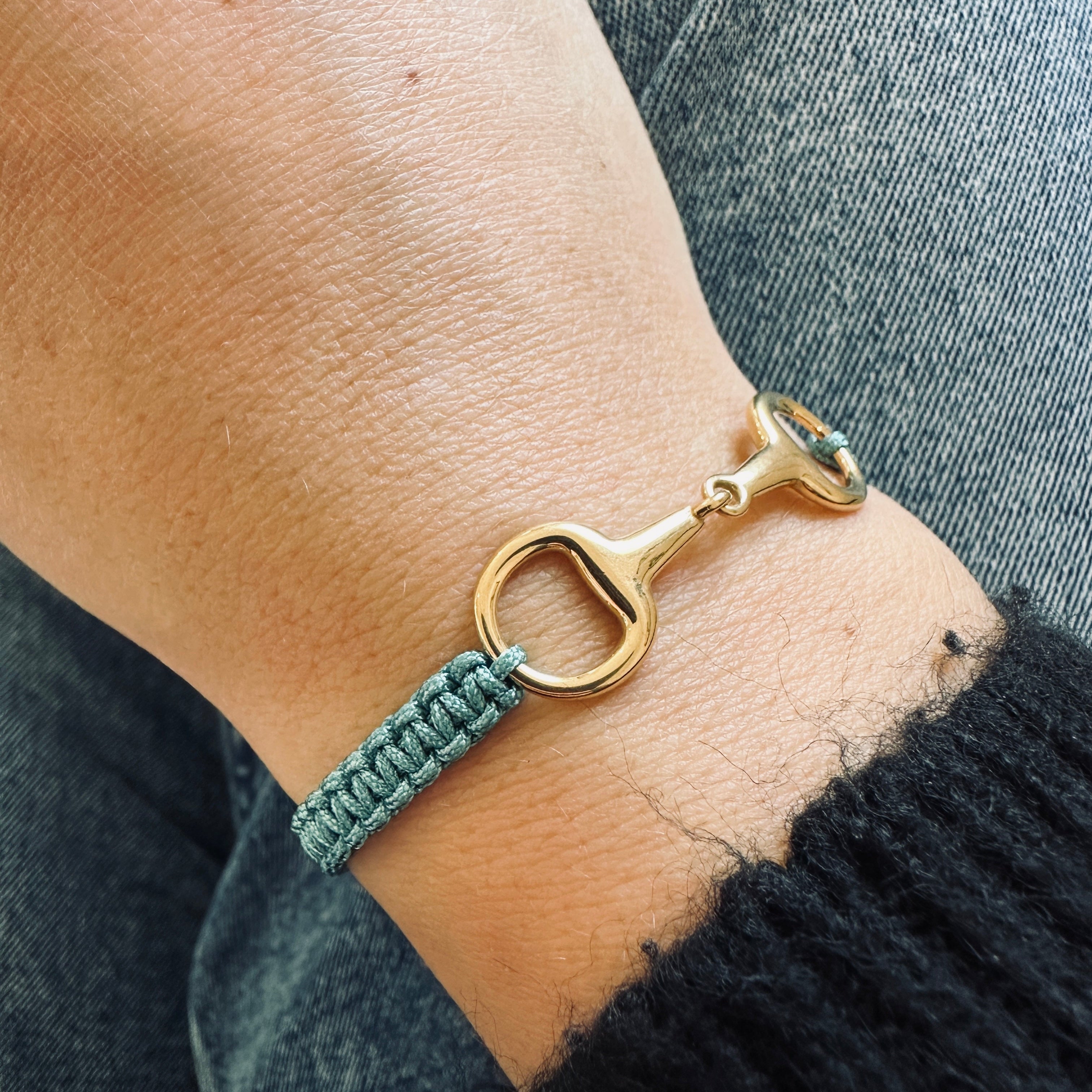 Takamaka - Gold-plated steel bracelet with rhinestones