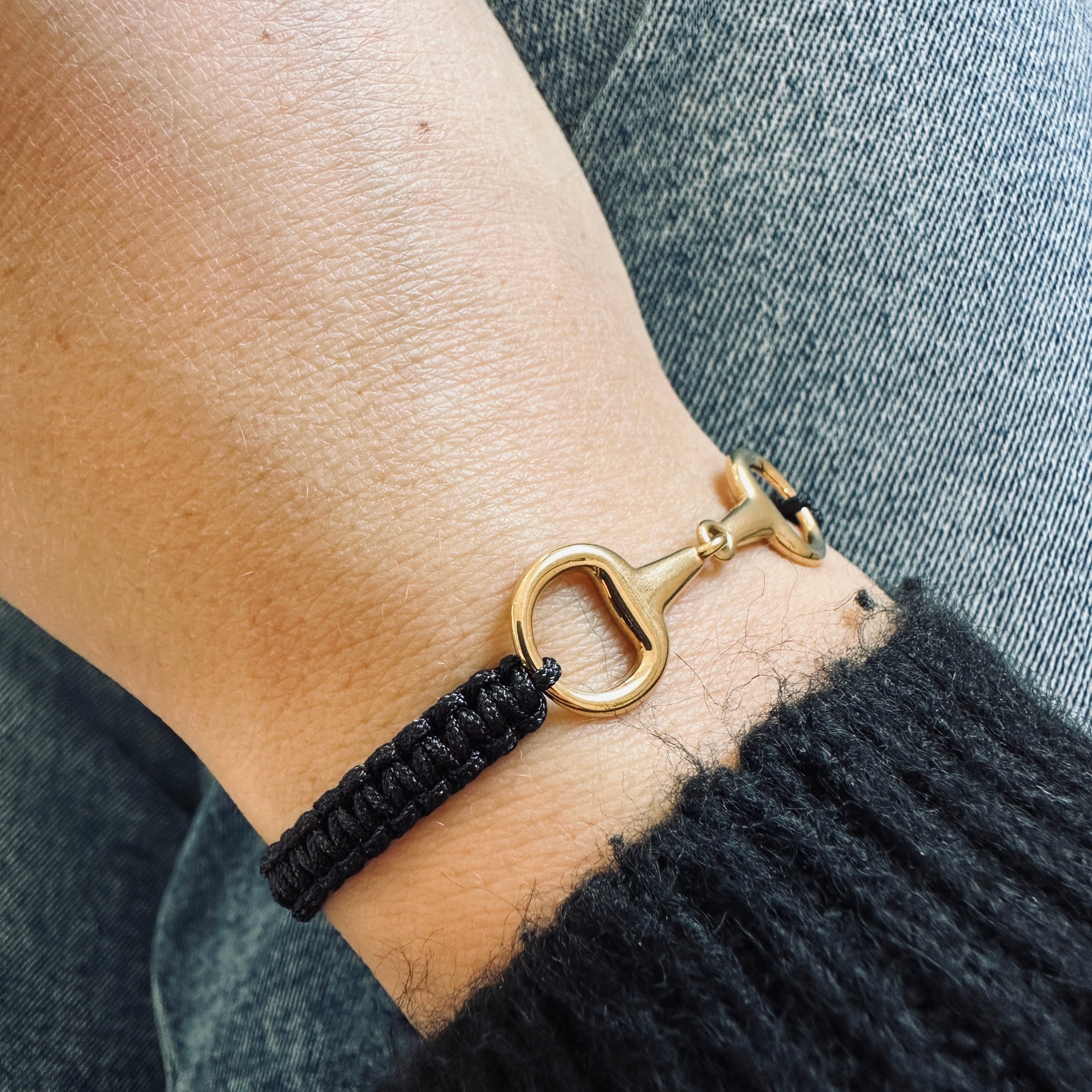 Takamaka - Gold-plated steel bracelet with rhinestones