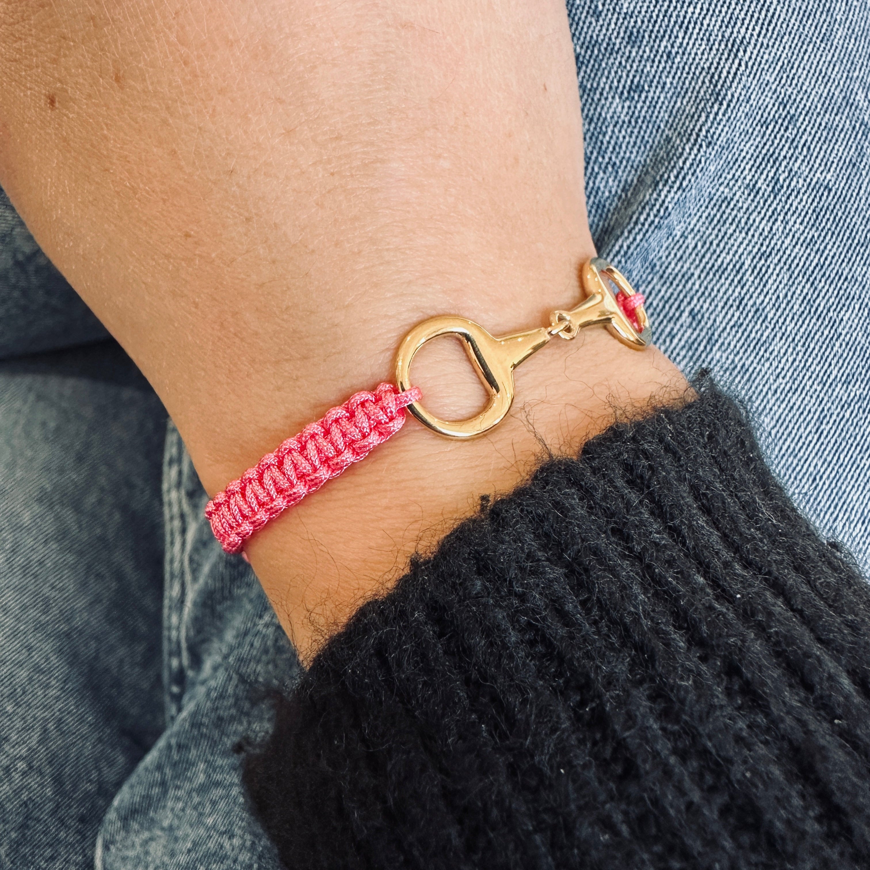 Takamaka - Gold-plated steel bracelet with rhinestones
