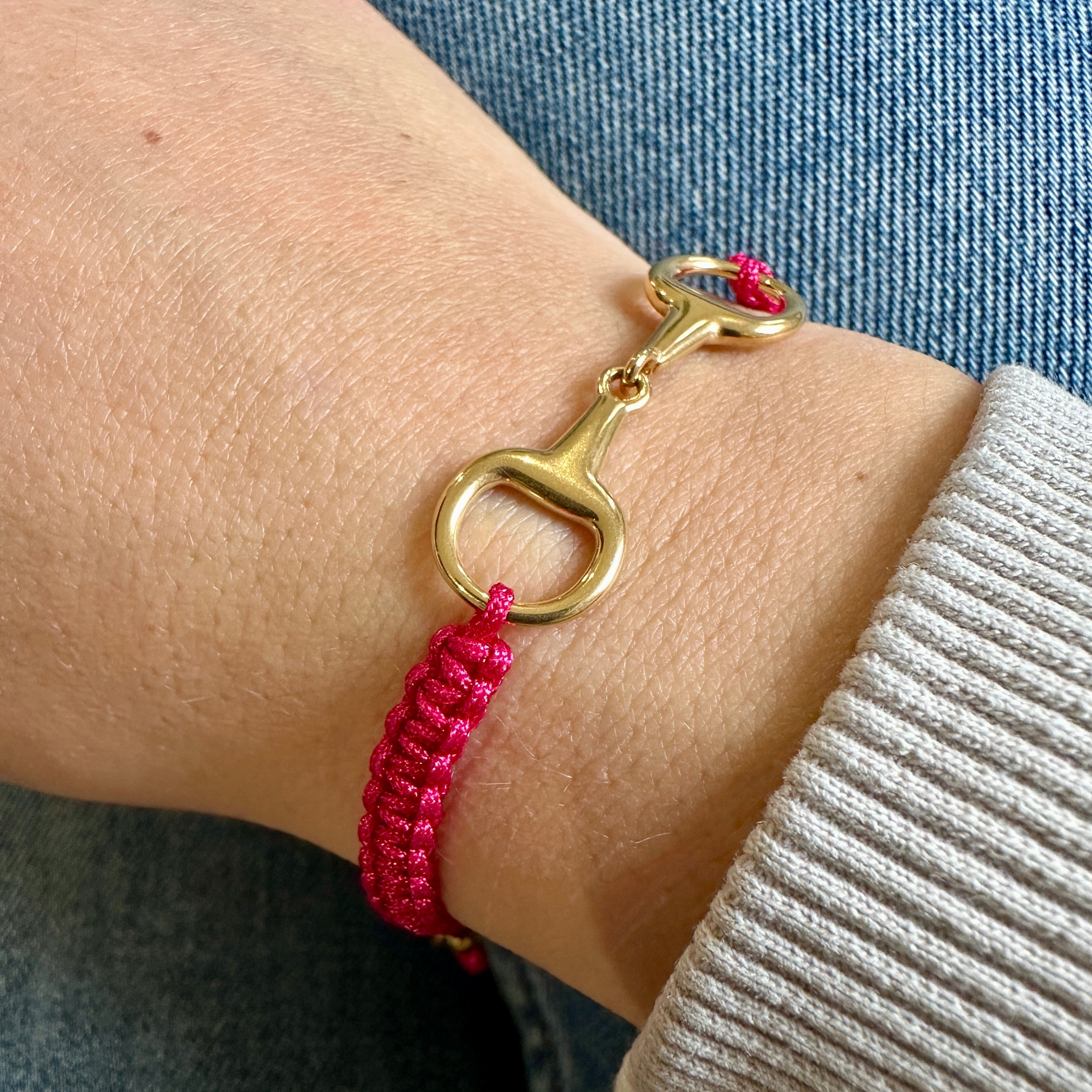 Takamaka - Gold-plated steel bracelet with rhinestones