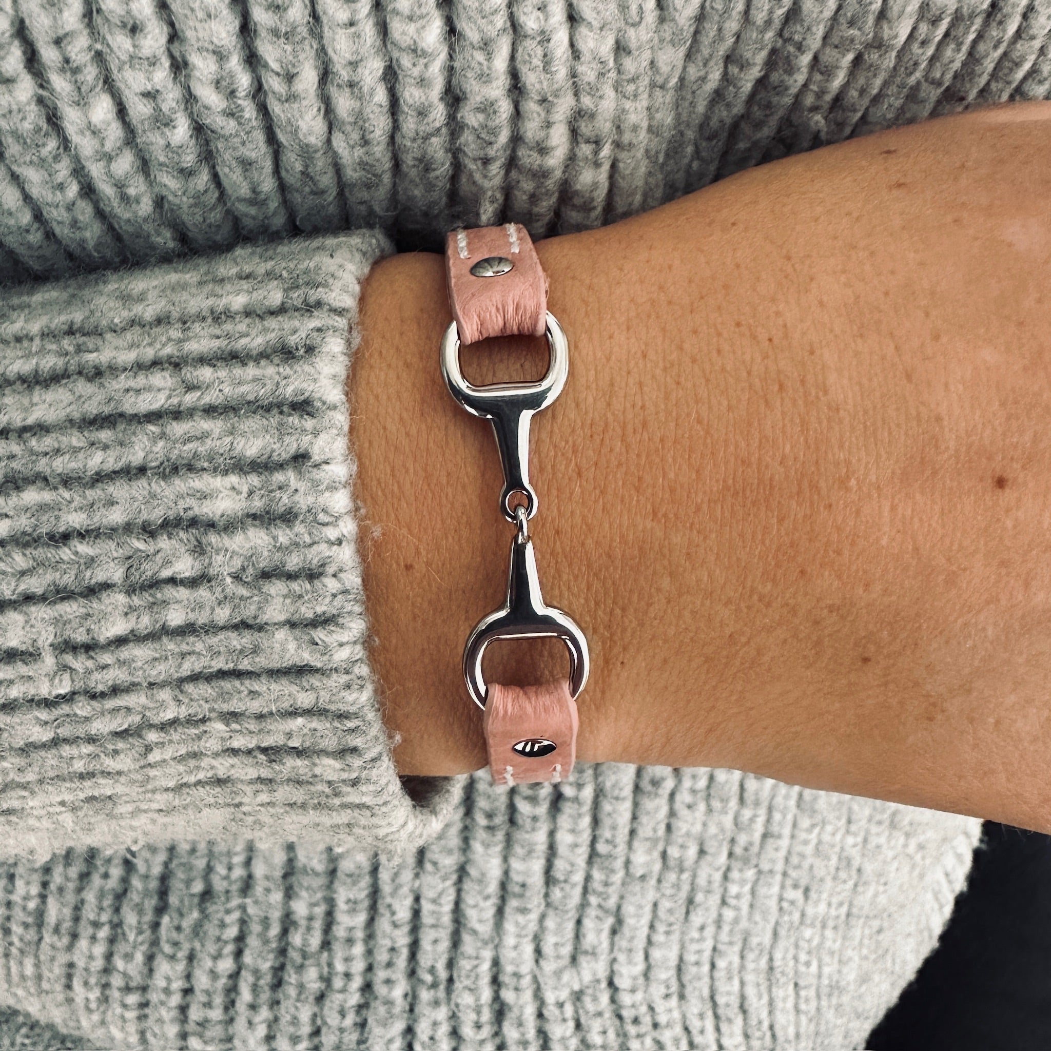 Fano without rhinestones - Single turn leather bracelet