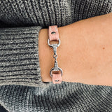 Fano strass- Bracelet en cuir simple tour