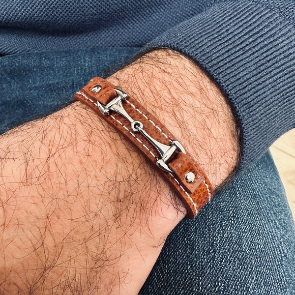 Jack - Bracelet en cuir orné d'un mors