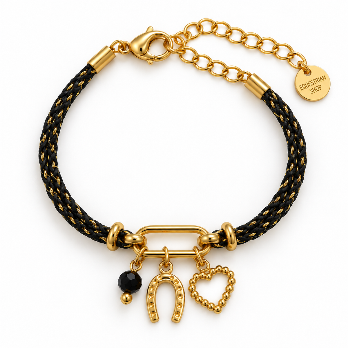 bracelet-epona-noir-pierre-naturelle-fer-a-cheval-porte-bonheur-equitation-cavaliere
