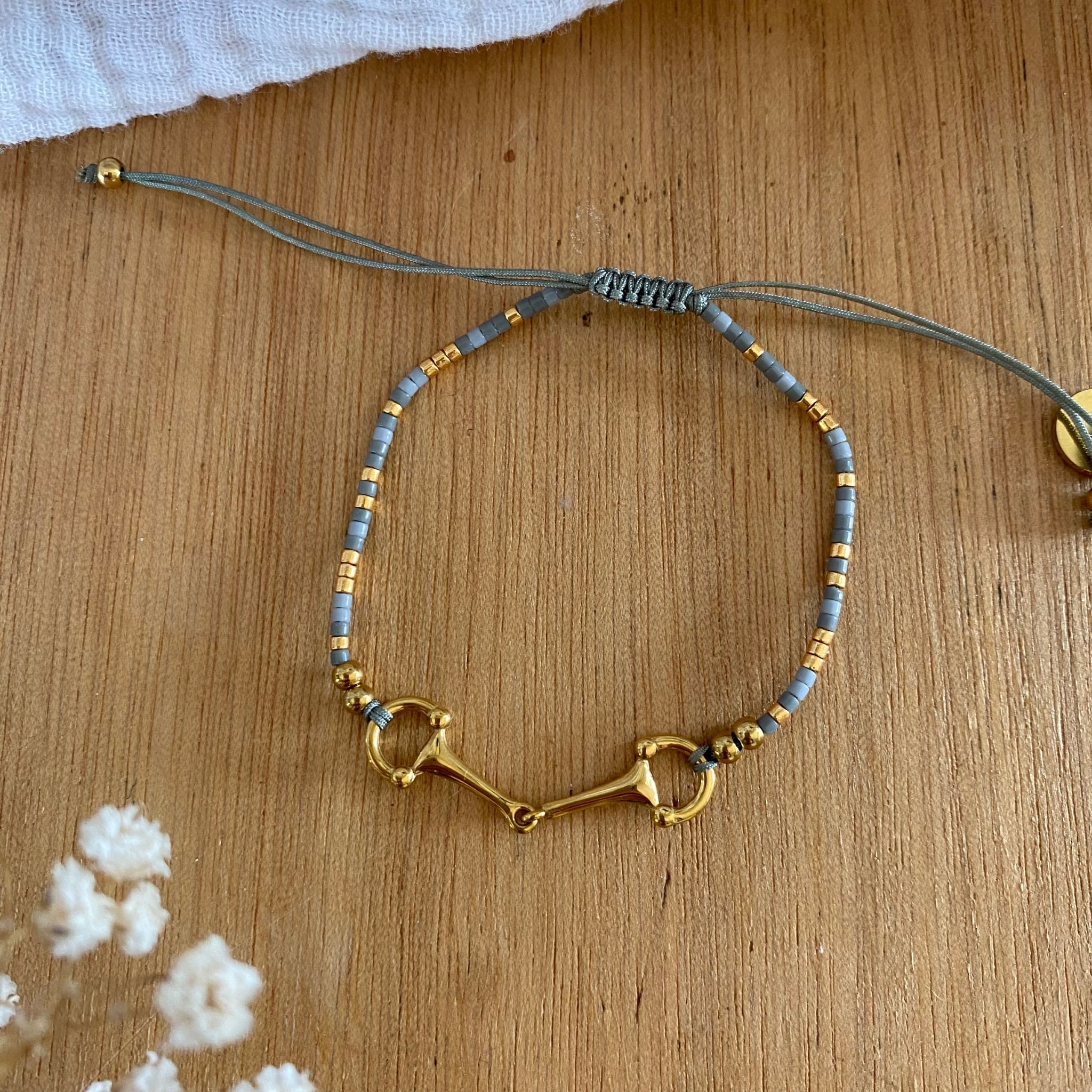 Bracelet Sunny doré gris