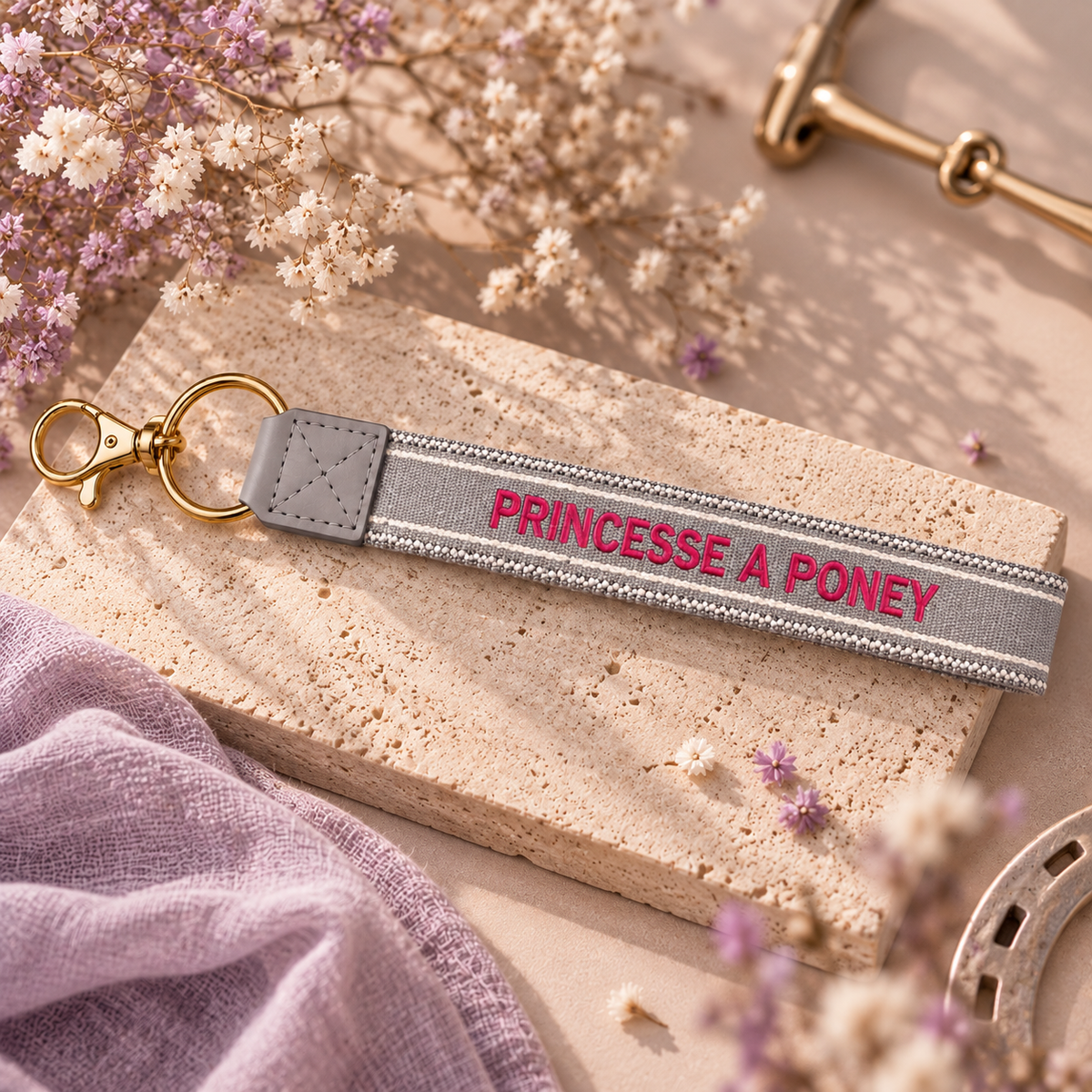 Porte-clés Princesse à poney