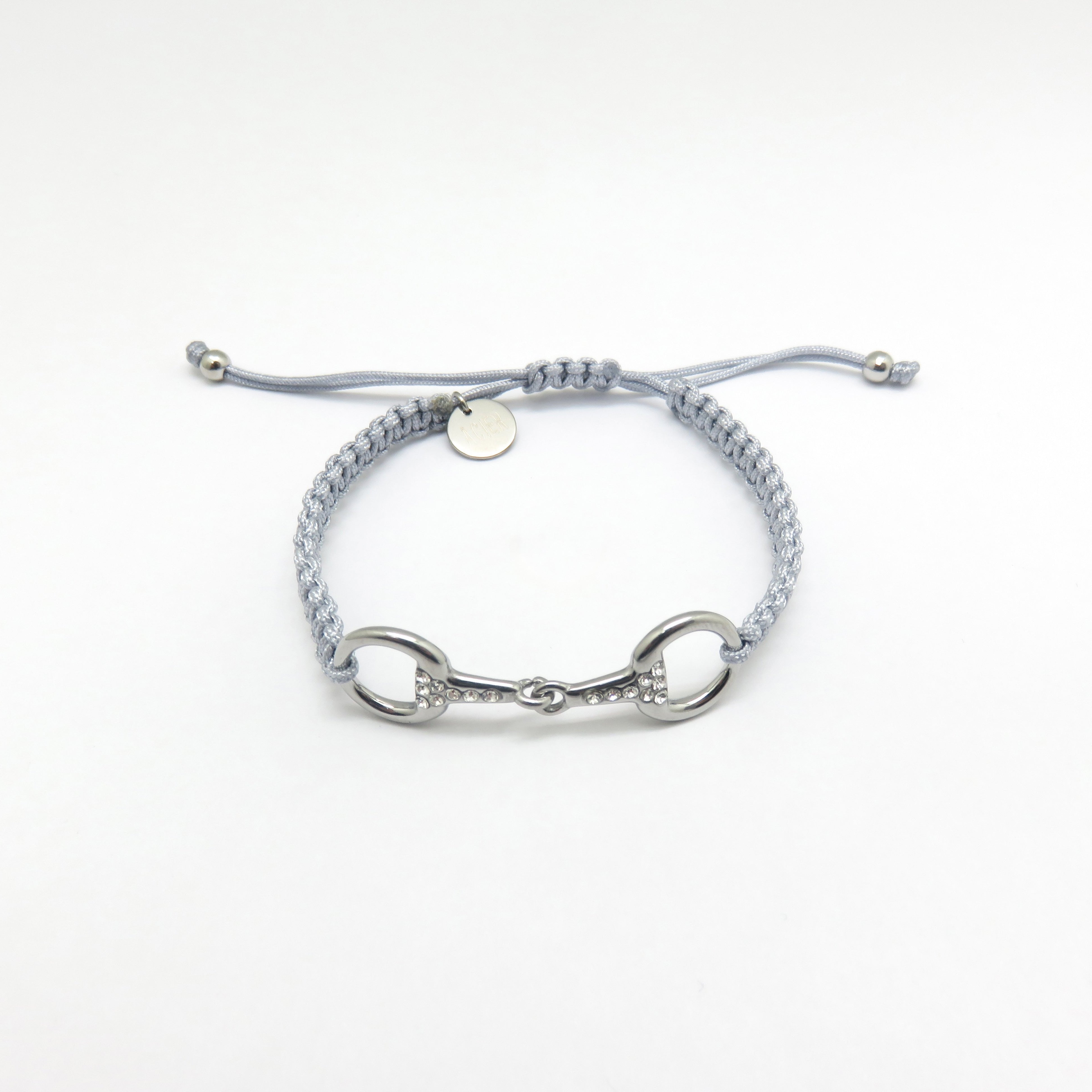 Takamaka - Gold-plated steel bracelet with rhinestones