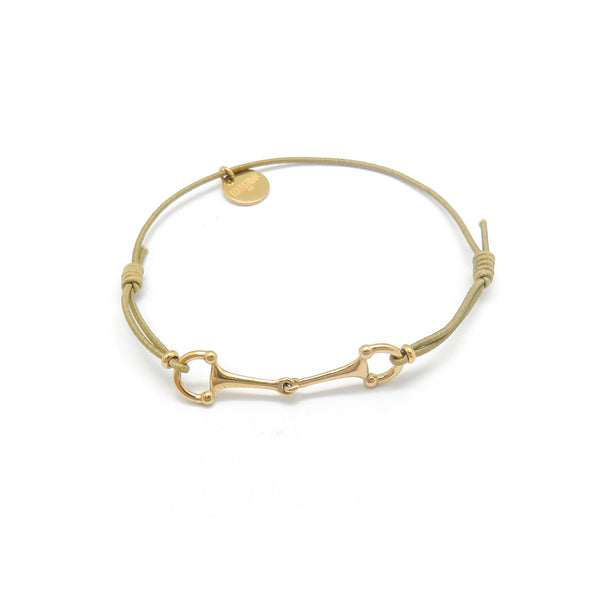 Lana doré - Bracelet mors acier inoxydable doré à l'or fin