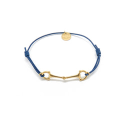 Lana doré - Bracelet mors acier inoxydable doré à l'or fin