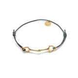 Lana doré - Bracelet mors acier inoxydable doré à l'or fin