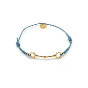 Lana doré - Bracelet mors acier inoxydable doré à l'or fin