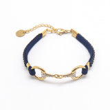 Lilo - Bracelet mors en acier doré à l'or fin