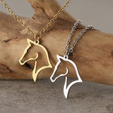 Collier tête de cheval Horsy acier inoxydable