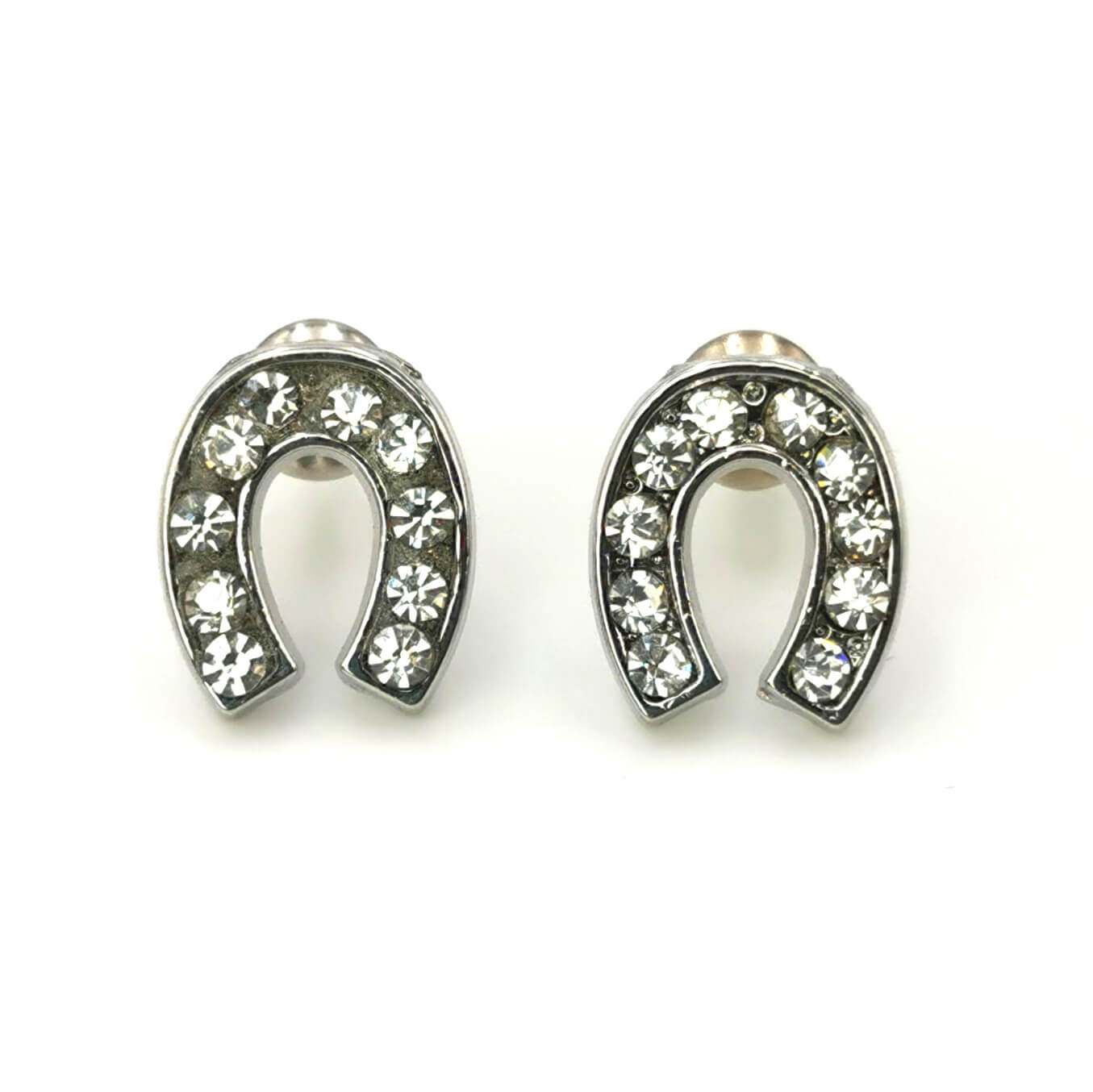 Boucles d'oreilles en fer à cheval full strass fantaisie