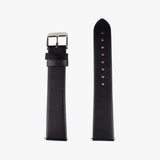 Bracelet de montre cuir Noir/Argenté Equestrian shop