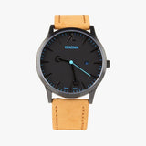 Montre Tao Bleue Daim Camel Equestrian shop