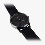 Montre Tao Bleue Daim Noir Equestrian shop